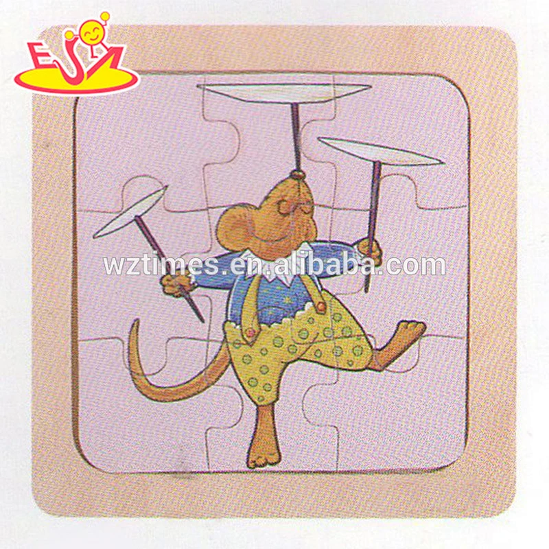 wholesale educational kids wooden clown puzzle toy children wooden clown puzzle toy W14C180