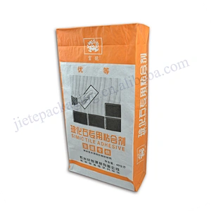 25kg Empty multilayer kraft paper with pe lining cement bag for dry mortar,tile adhesive,wall putty powder