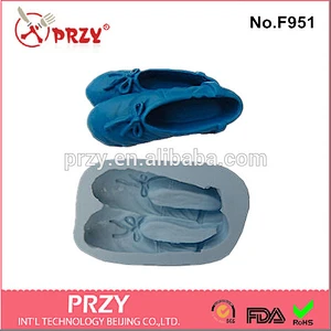 F951 Ballerina Shoe Silicone Fondant Mold factory price for sale
