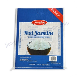 Customized design printed transparent plastic 10kg bopp laminated pp woven flour packaging bag wholesale