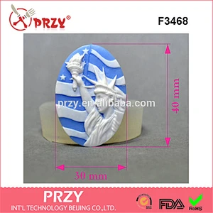 STATUE OF LIBERTY silicone molds food fimo plaster icing cupcake chocolate food grade mould