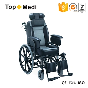 Rehabilitation Therapy Supplies high back reclining wheelchair