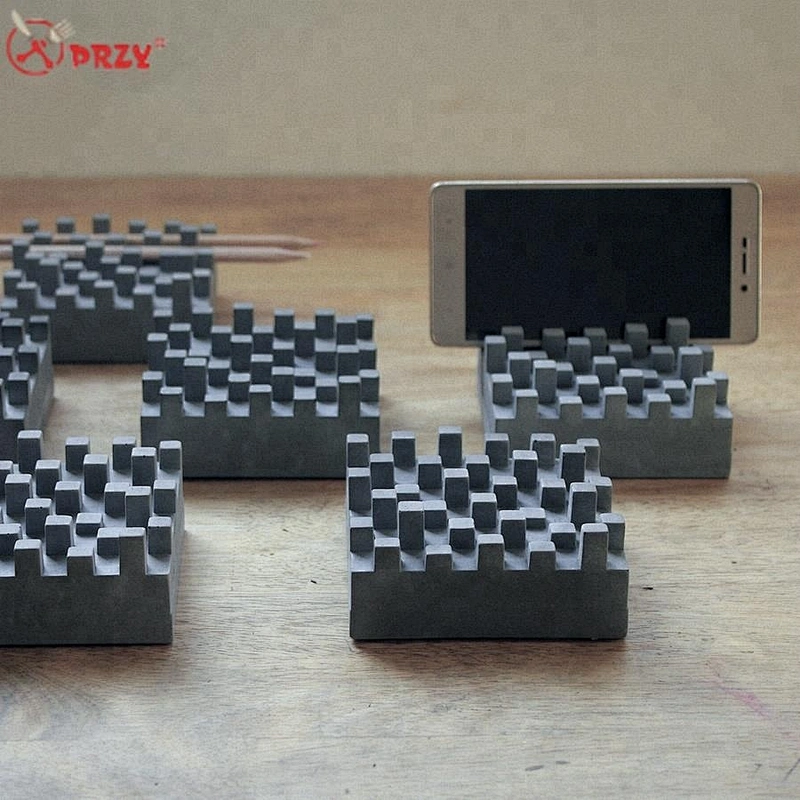 Original Concrete crafts molds Silicone Mobile holders mold Cement Photo holder silicone Office Ornaments molds