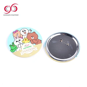 OEM factory pin badge button 59 parts button badge manufacturers guangzhou