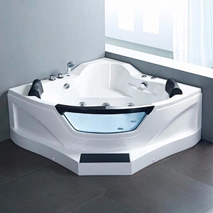 China supplier outdoor big size massage bathtub acrylic two person bathtub