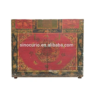 wholesale antique furniture chinese vintage antique original painted storage cabinets