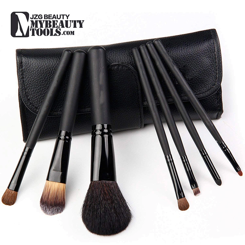 7pcs Makeup Brushes Set For Women Professional Soft Face Lip Eyebrow Shadow Makeup Brush Set Kit With PU Leather Bag