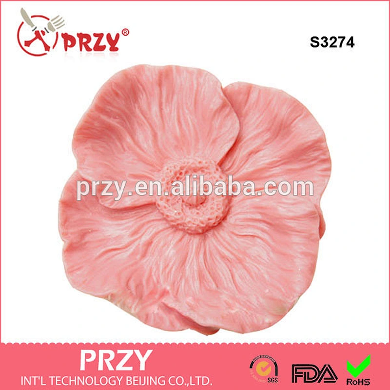 S3274 Hot-selling China Supplier 100% Food Grade flower Silicone Soap Moulds