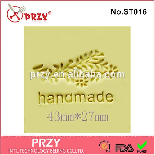 ST016 PRZY handmade plant design soap stamp