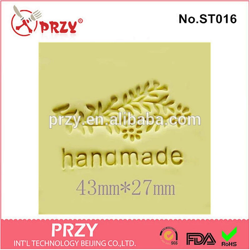 ST016 PRZY handmade plant design soap stamp