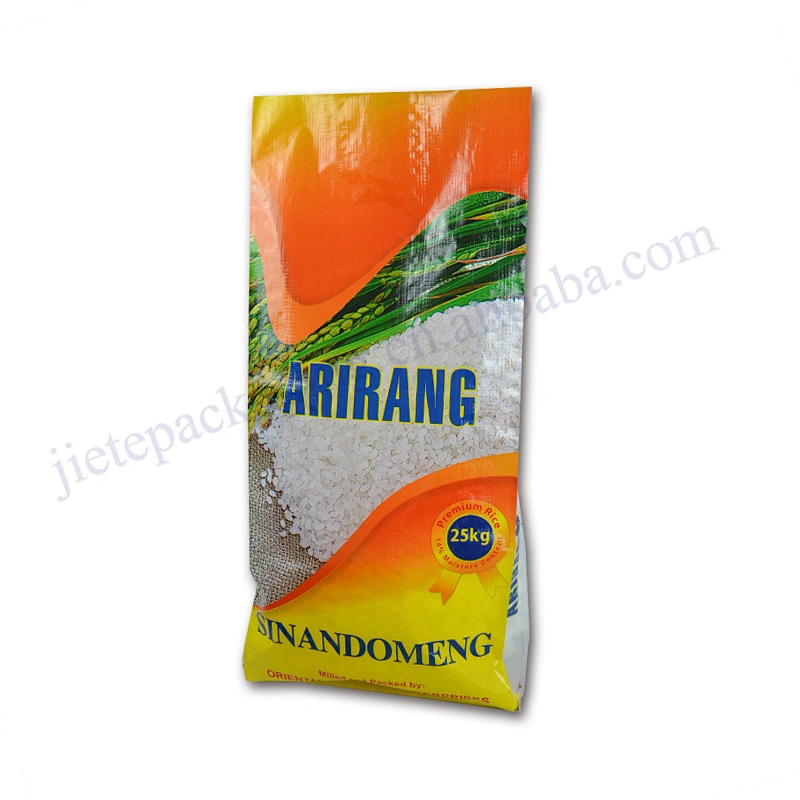 High quality 100% virgin plastic bopp laminated pp woven chinese rice bag