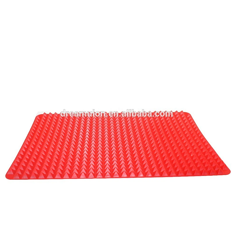 Pyramid Pan Non Stick Fat Reducing Silicone Cook Mat Oven Baking Tray Sheets EV4 Popular