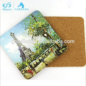 New arrival christmas gifts square MDF coaster