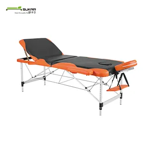 Aluminum folding Massage table With Strict selection of PVC/ PU