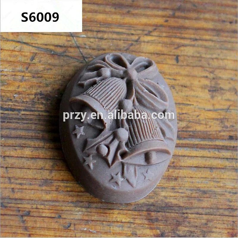 S6009 Christmas bell silicone decorative soap mold chocolate mold