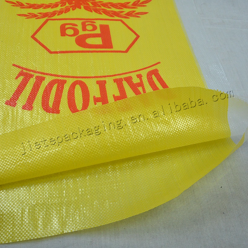 Customized plastic pp woven basmati rice packing bags 25kg for grain,flour,bean