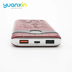 10000mAh Material Plastic Color red blue, gray gold Power Bank