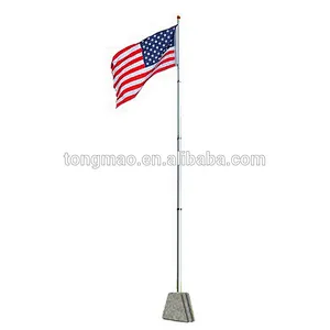 telescopic flag Stainless Steel Flagpole Collapsable Pole Banner Tour Guider