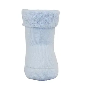 baby terry thick winter turn over double cuff socks
