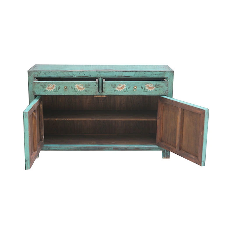 beijing chinese oriental old vintage lacquered distessed buffet sideboard living room furniture