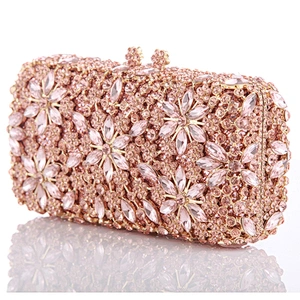 High quality Hand made rhinestone bag crystal crossbody purses