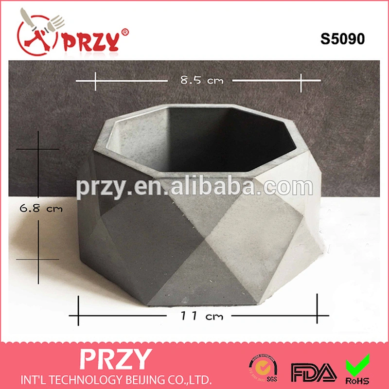S5090 Geometric pots silicone mold concrete mold vase silicone molds
