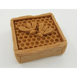 Square honeycomb Soap silica molds small bee pattern soap mould