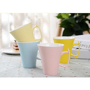 Macarons color ceramic mug underglaze cup for milk drinking