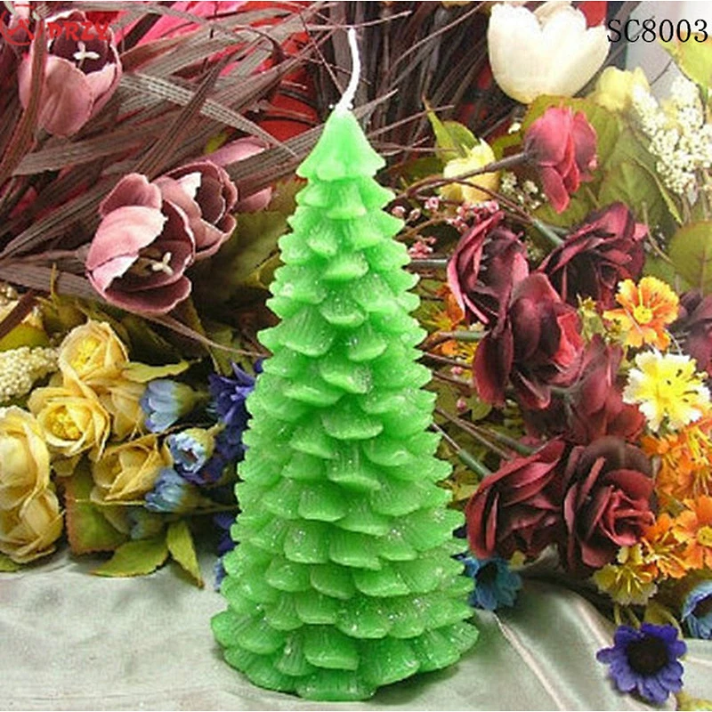 Factory price Christmas tree mold Candles silicone Soap mould christmas candle silicone molds