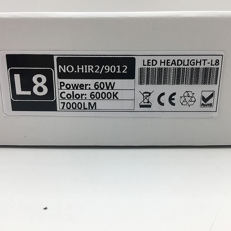 2018 high power 7000lm L8 xhp70 9012 led headlight auto headlamp for car