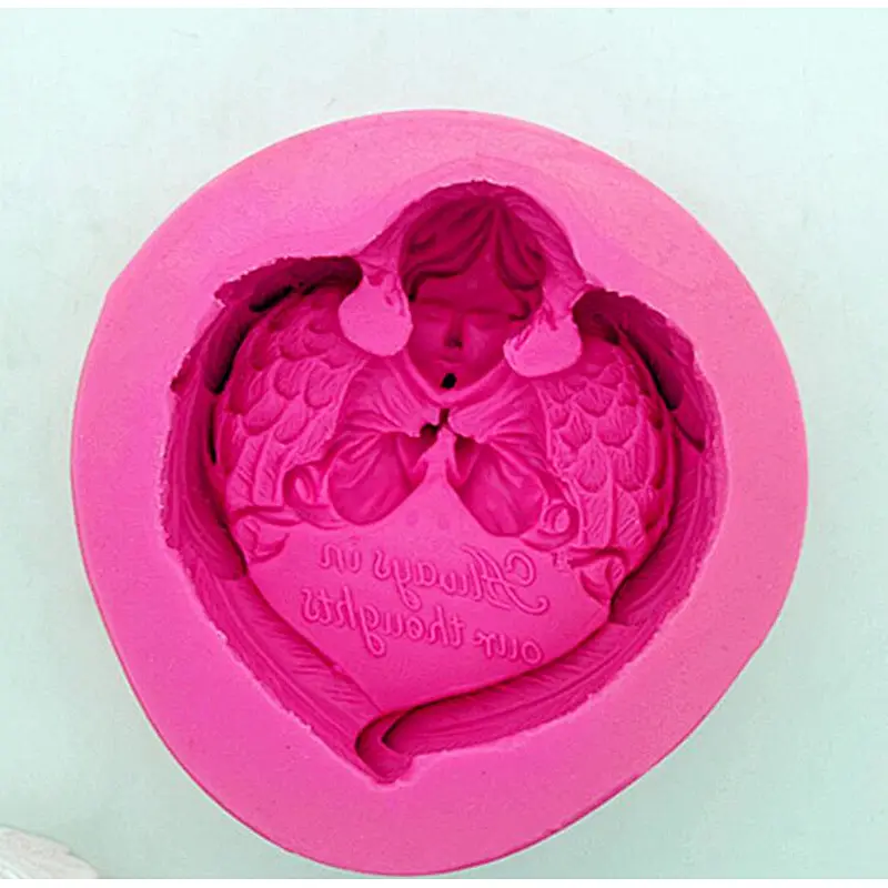 Wishing angel with wings Handmade Soap molds silicone candle Molds