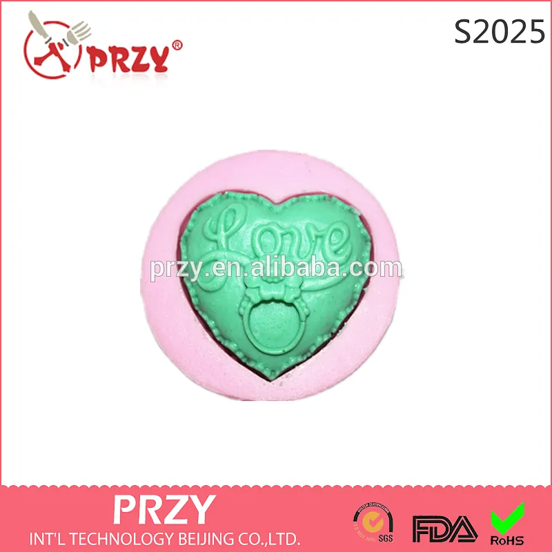 Flower Heart Shaped Silicone Soap Mold Cake Decoration Fondant Cake 3D Mold Food Grade Silicone Mould