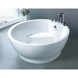 China supplier white round bath tub acrylic modern spa hot tub