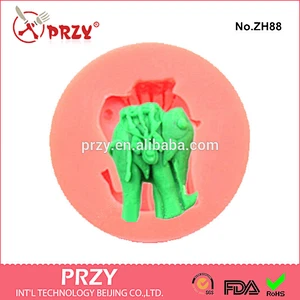 Animal model silicone mold/elephant cake decoration silicone mold