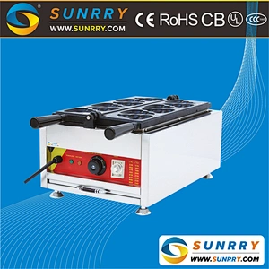 2018 special electric waffle cake snack machine with stainless steel waffle cake baking machine (SUNRRY SY-WM60)