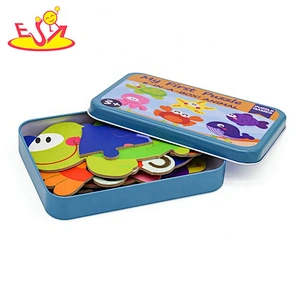 2019 New design educational wooden sea animal toy for baby W14N012