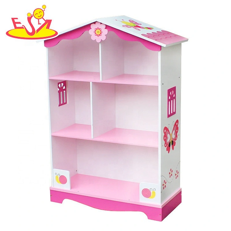 Hochwertiges 3-schichtiges Puppenhausregal aus Holz für Kinder W08D015