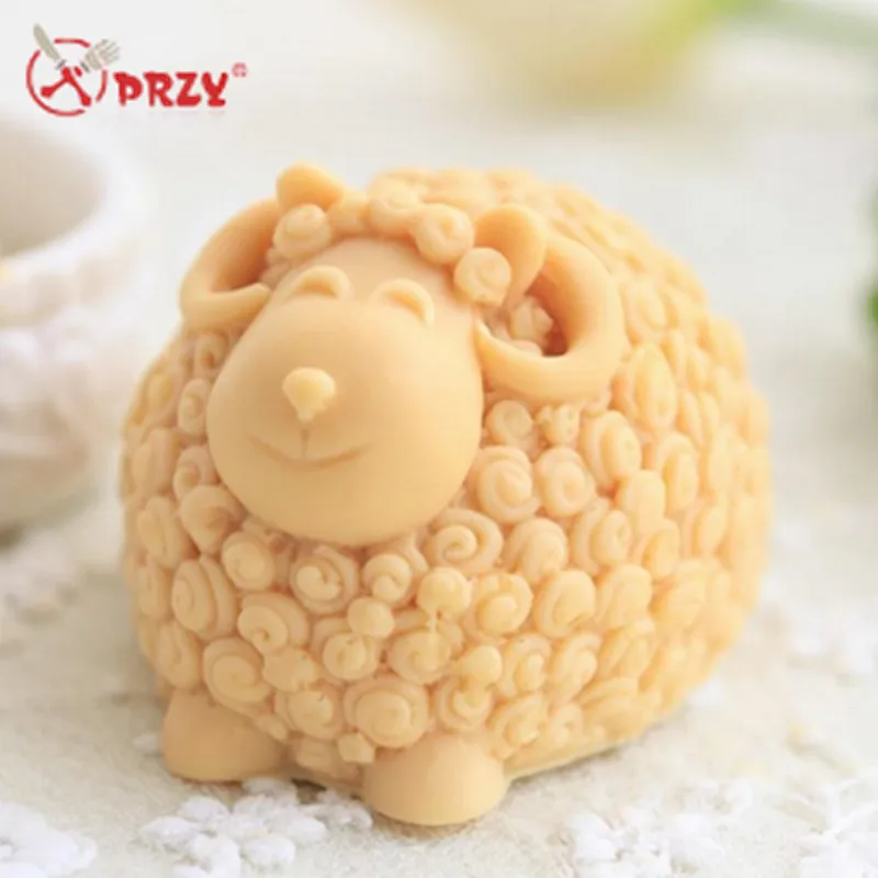 Handmade soap mold silicone Animal sheep shaped soap silicone molds