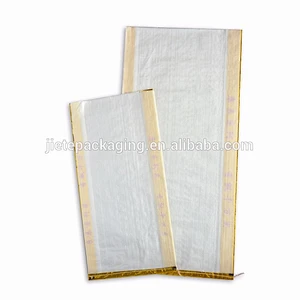 Polypropylene plastic food packaging Thai jasmine rice bags 25kg for sale
