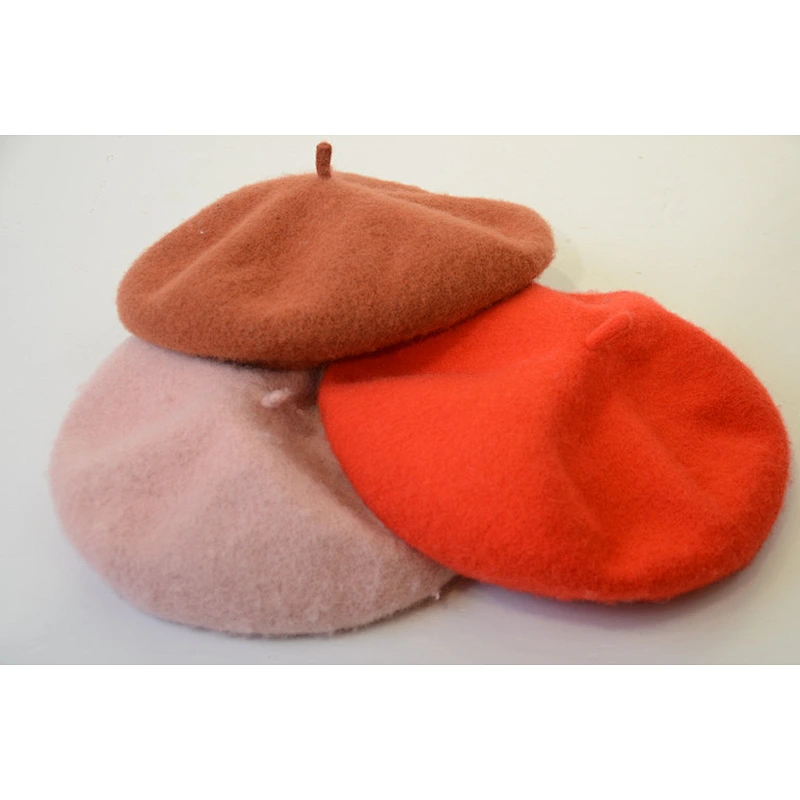 Custom Winter Women Hat Beret Girls Knitted Beanie Winter Hat Bonnet Wool Warm Winter Hat
