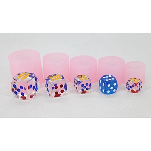 Different size dice food grade chocolate silicone mold for fondant sugar gummy pais