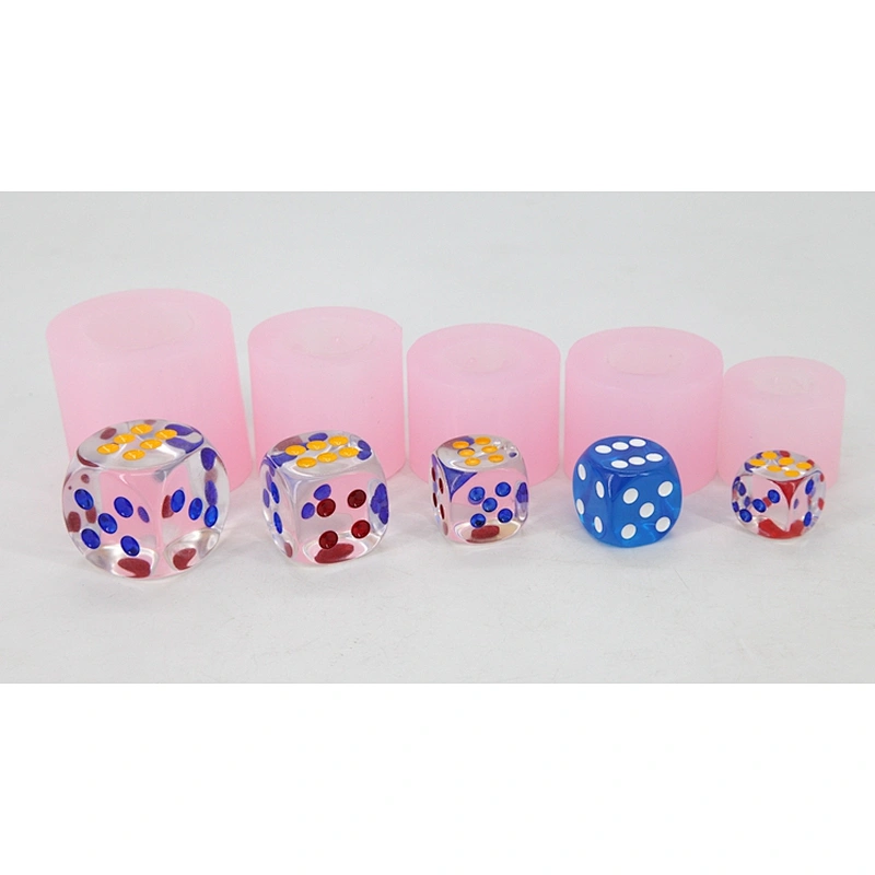 Different size dice food grade chocolate silicone mold for fondant sugar gummy pais