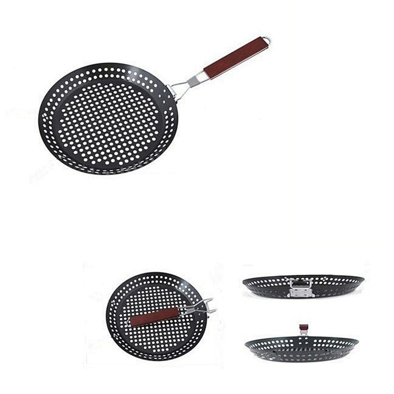 black grill mat weave toaster Nonstick BBQ Skillet Basket