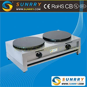 Popular Commercial and Industrial Crepe Maker Machine Used Gas (SUNRRY SY-CG45E)