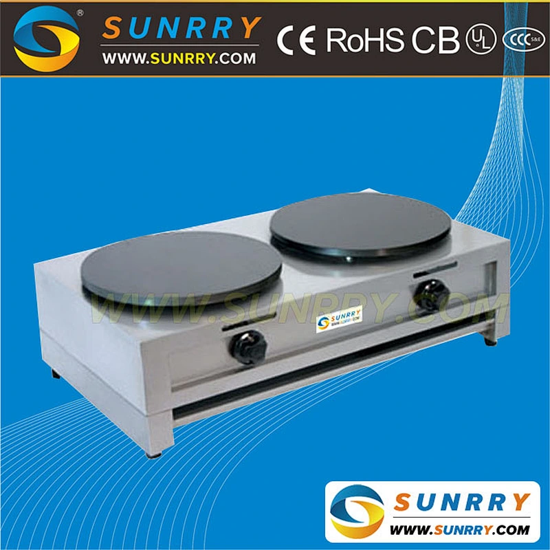 Popular Commercial and Industrial Crepe Maker Machine Used Gas (SUNRRY SY-CG45E)