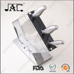 Royalty Line Stainless Steel Knife Set with Acrylic Stand