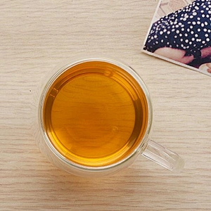 office 2019 suitable 350ml milk glass cup water glass cup coffee glass cup with handle