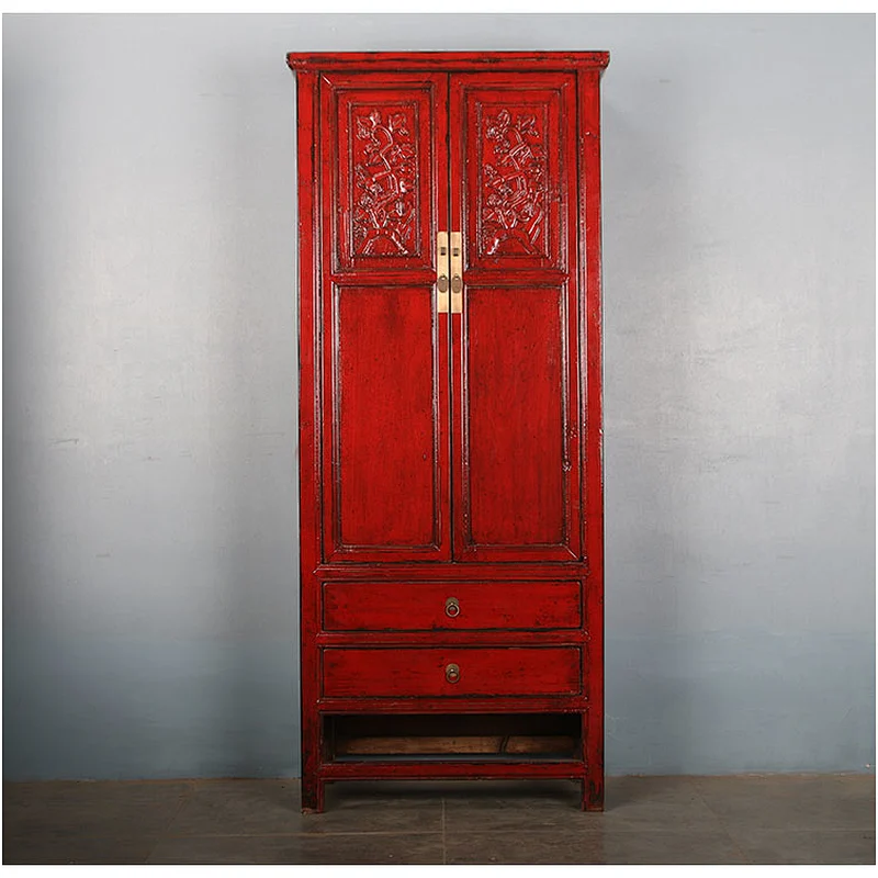 Antique Chinese Wooden lacquered drawer storage kitchen Cabinet/Cupboard