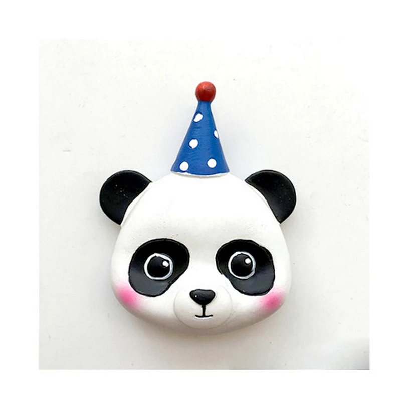 Silicone mold Birthday Hat Elephant Panda Deer Rabbit animal fondant mold