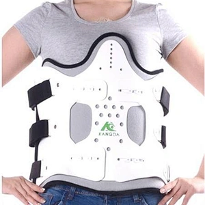 lumbar support adjustable back brace with airbag